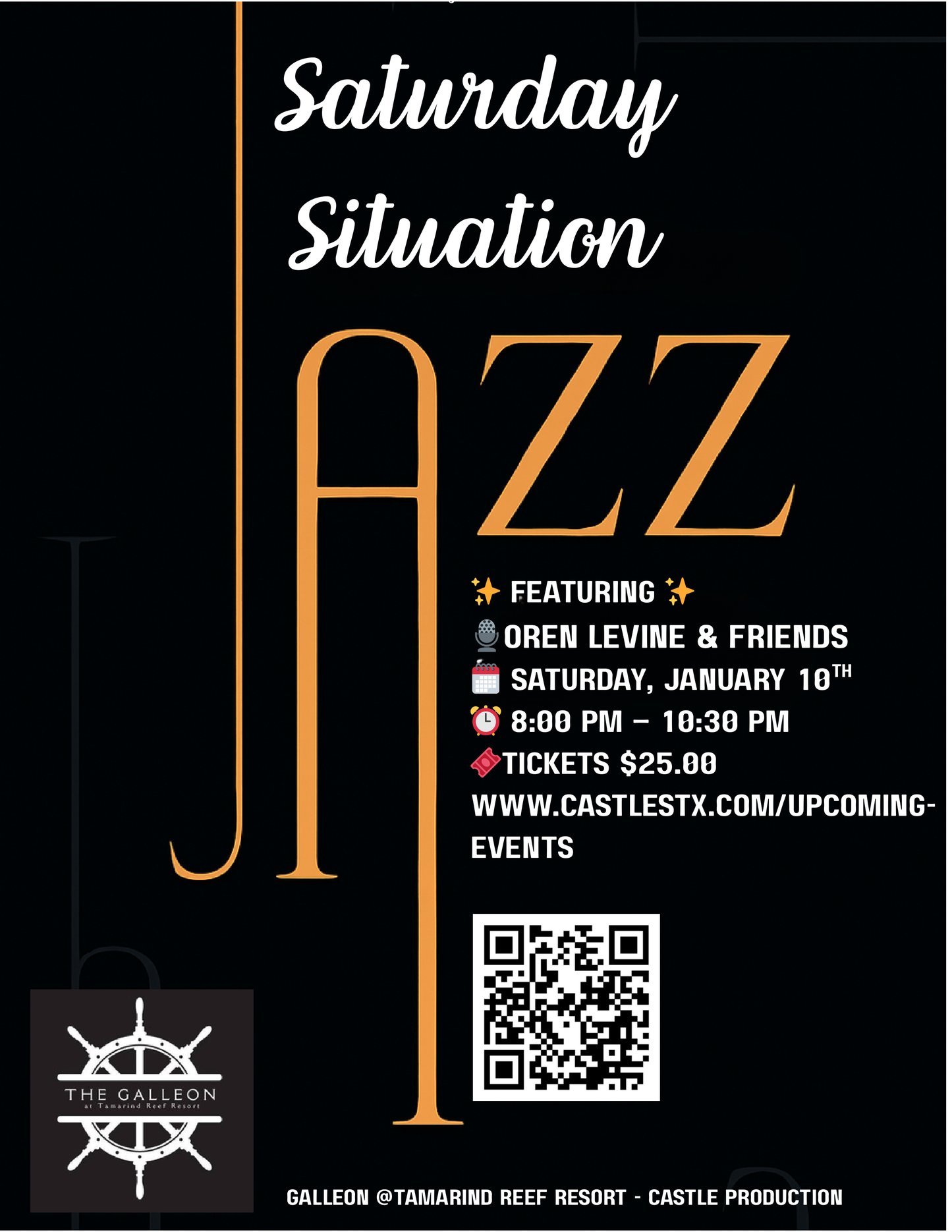 1/10/2026 - Saturday Situation Jazz featuring: Oren Levine & Friends