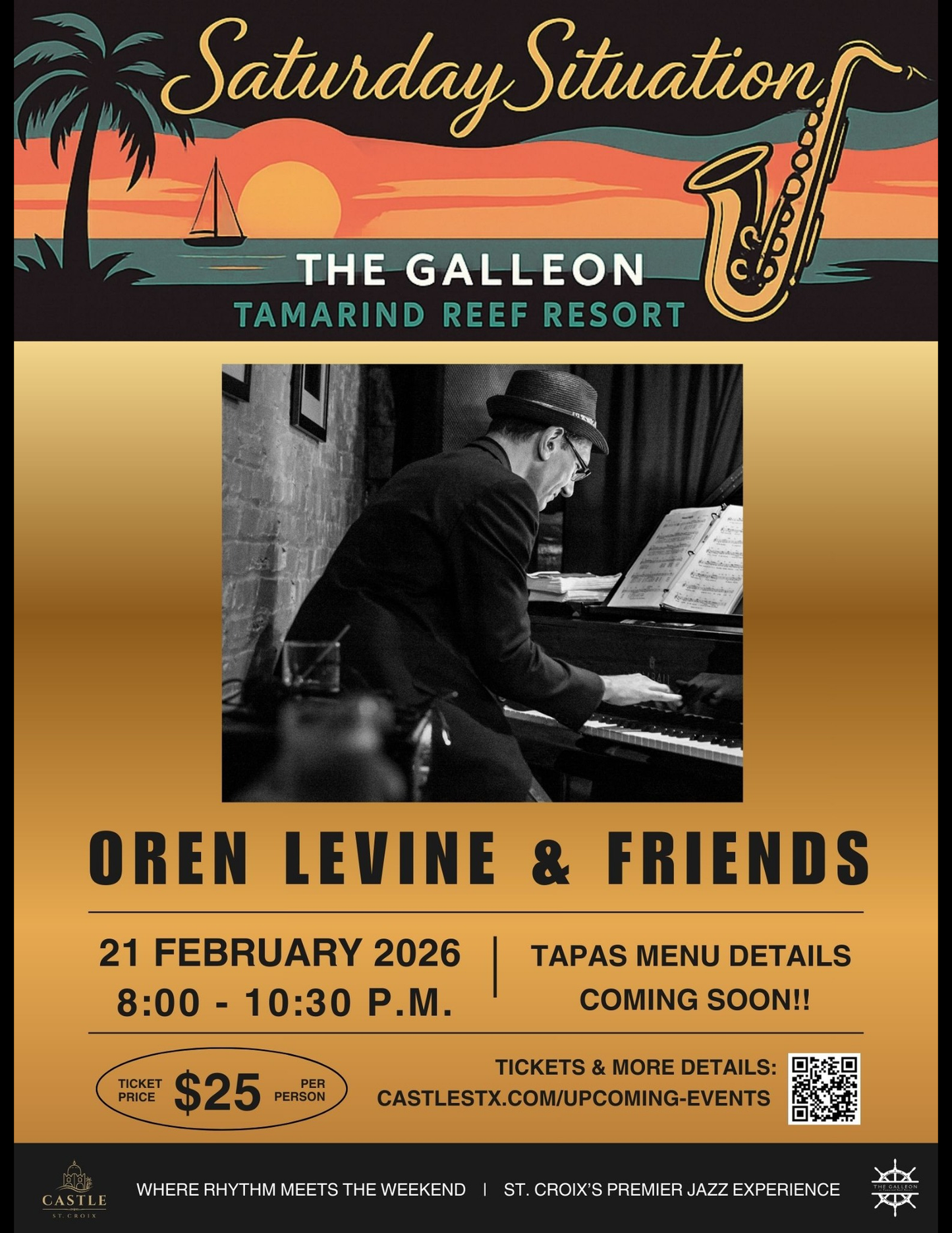 2/21/2026: Saturday Situation Jazz featuring - Oren Levine & Friends